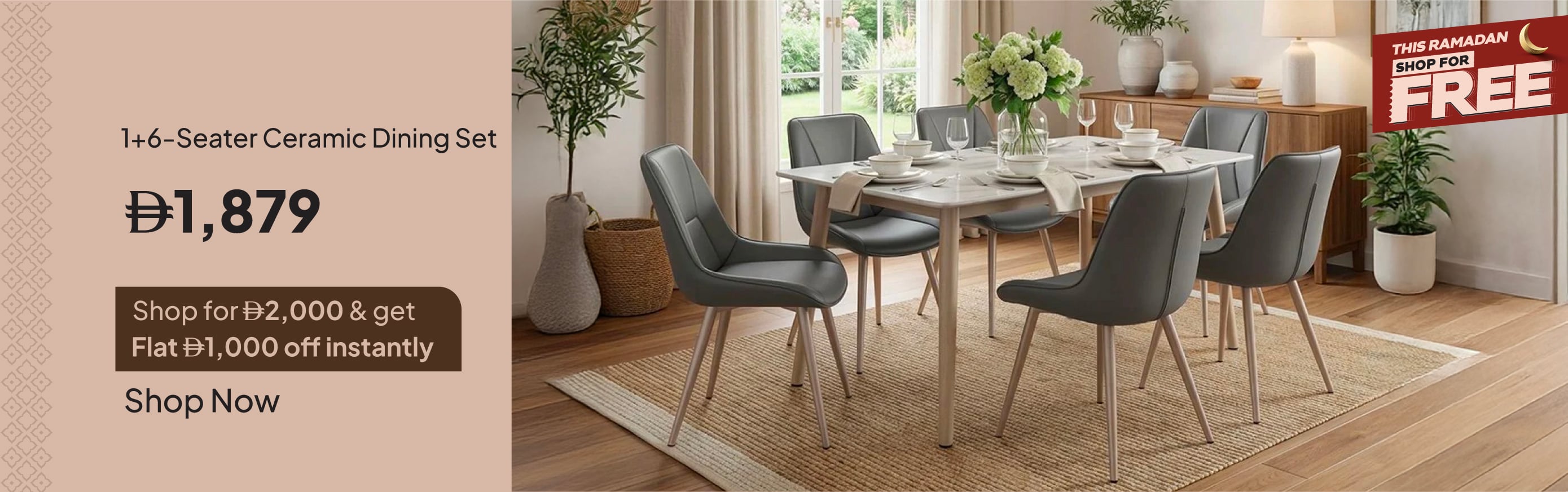 SFFU26J-DR-CB-1+6S Ceramic Dining S