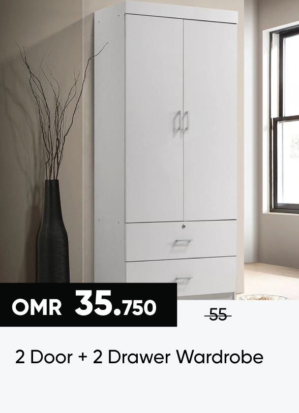 SSSO25-SD-2 Door+2 Drawer Wardrobe