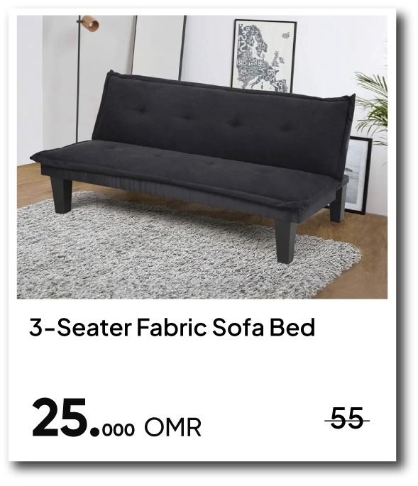 NYHRO26-SD- 3-Seater Fabric SofaBed