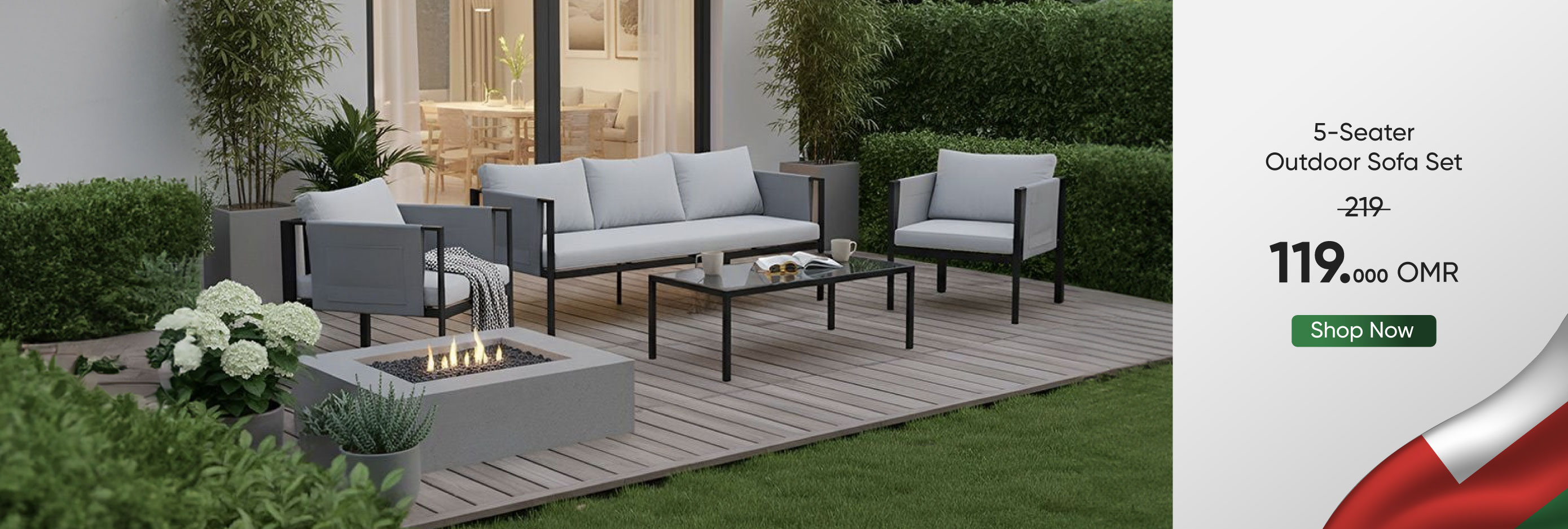 NDSO25-CB-OD-5-Seater Outdoor Sofa