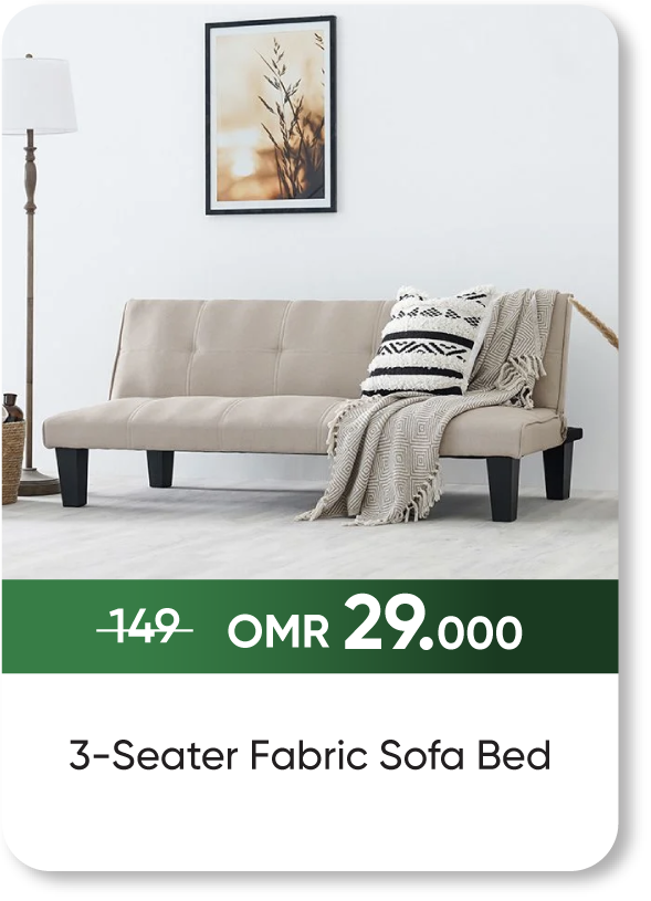 NDSO25-SD-3-Seater Fabric Sofa Bed