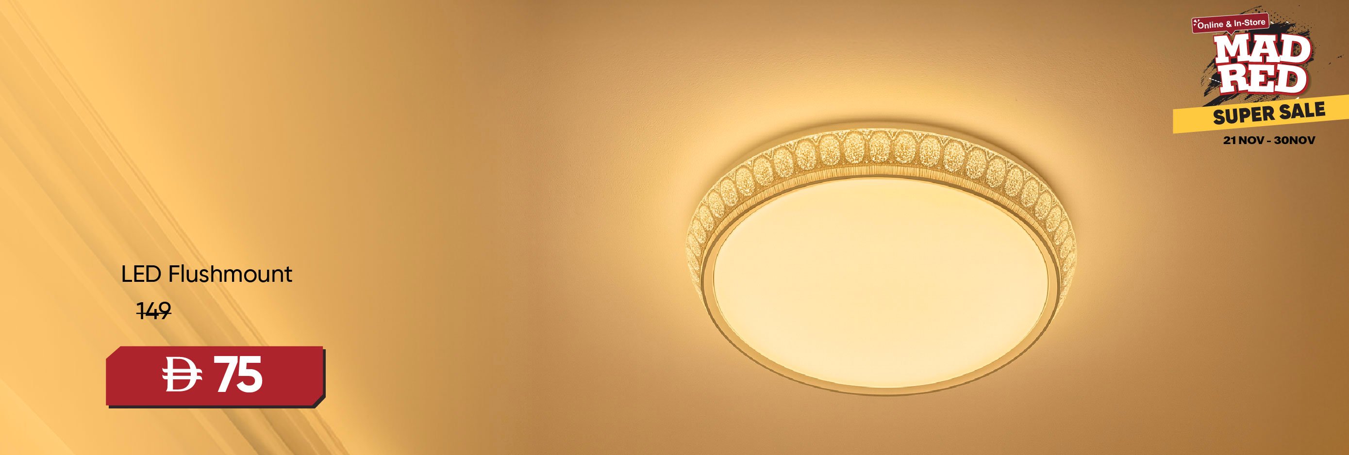 MRSSU25-LT-CB-LED Flushmount Maha