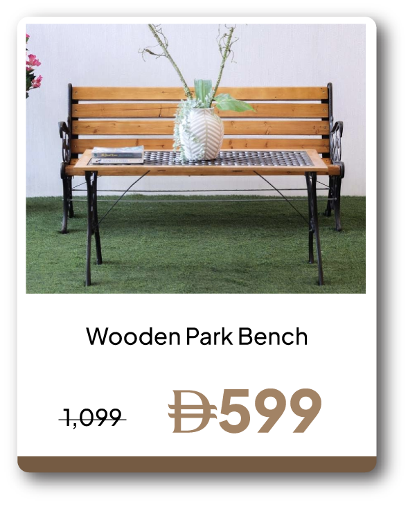 PRU26-GLP-SD-Wooden Park Bench