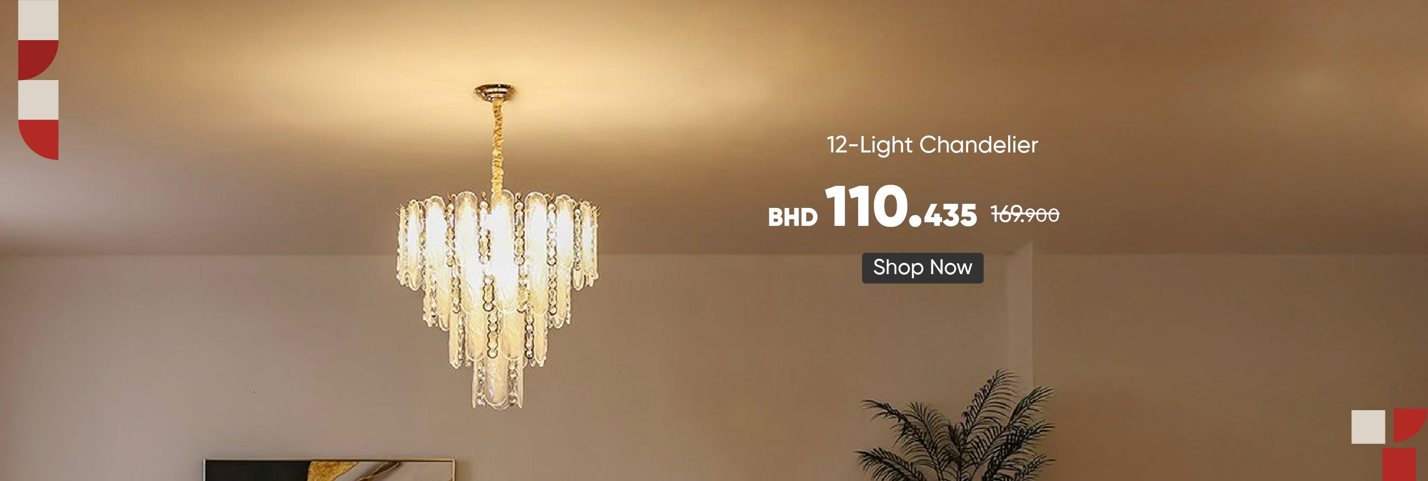 EHB-CB-12-Light Chandelier