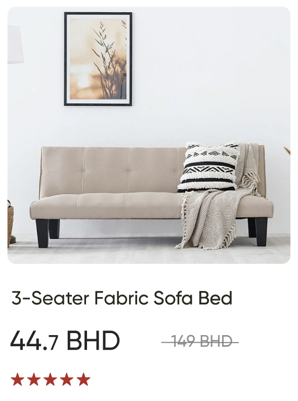 SSWB-SD-3S Fabric Sofa Bed