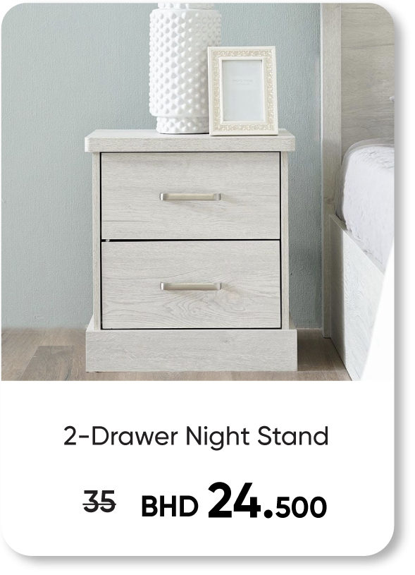 HFB25-SD-2-Drawer Night Stand