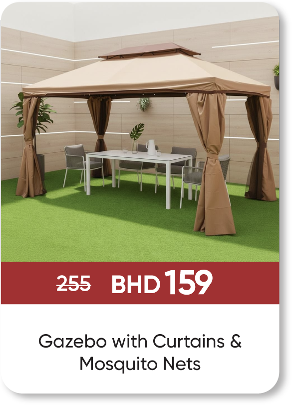 BRSB25-SD-Gazebo with Curtains