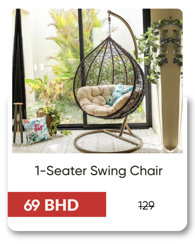 YESB25-SD-Alfa 1-SSwing Chair-Beige