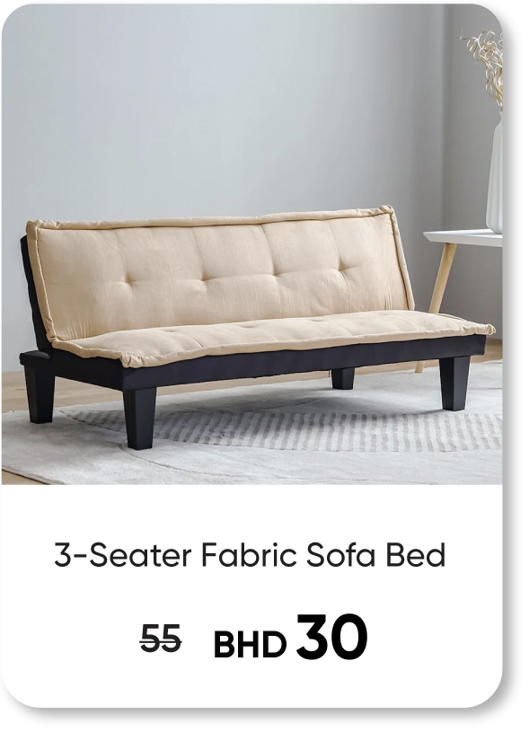 HFB25-SD-3-Seater Fabric Sofa Bed