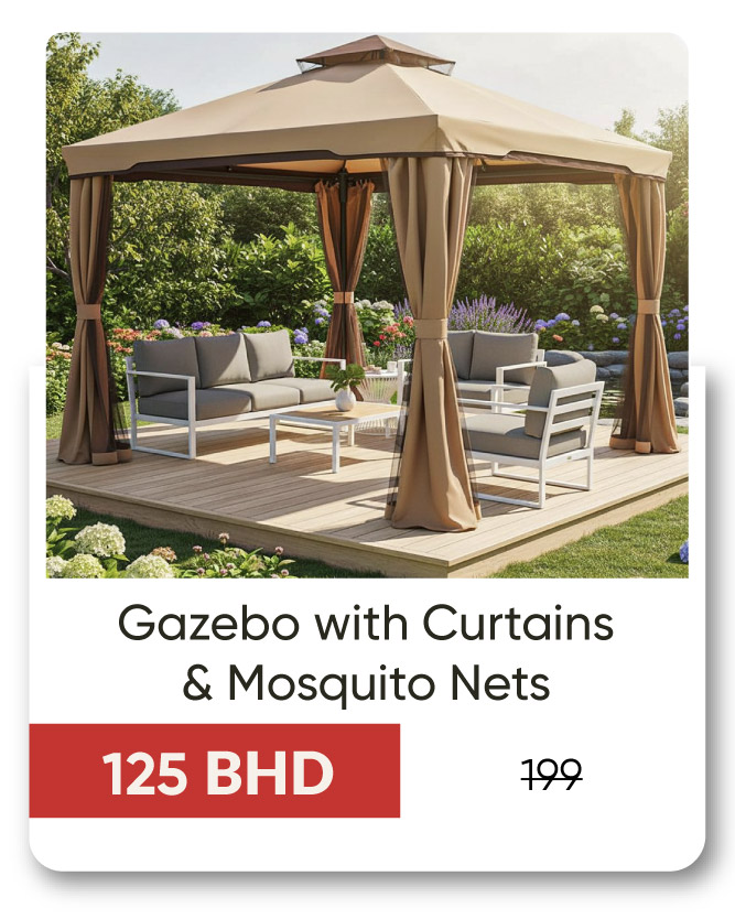 YESB25-SD-Gazebo with Curtains 