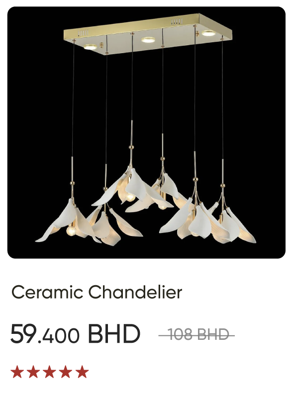 EHB-SD-Ceramic Chandelier