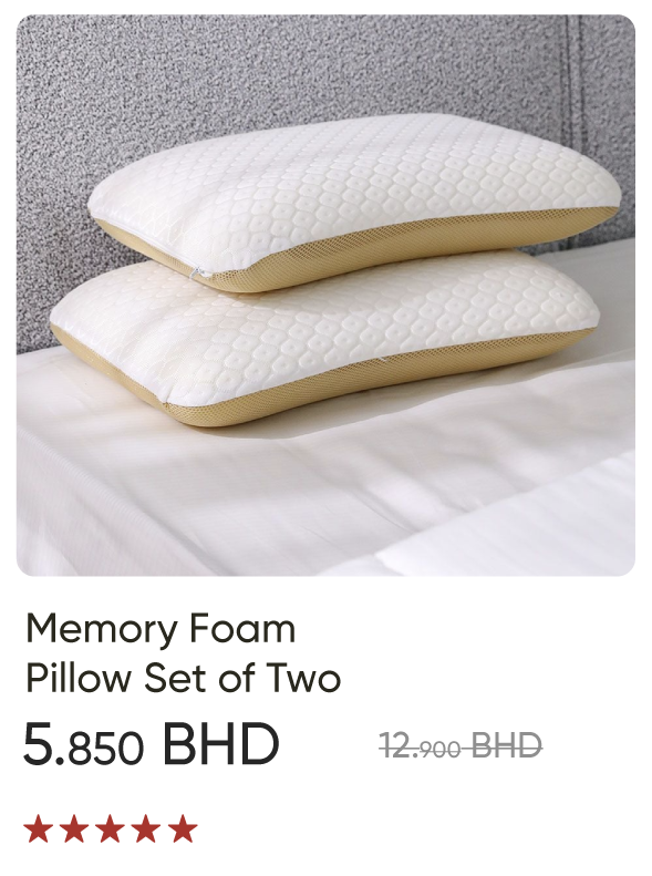 SSB-SD-Memory Foam Pillow St of Two