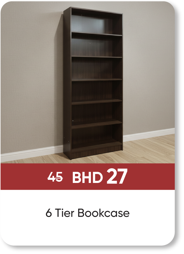 BRSB25-SD-6 Tier Bookcase
