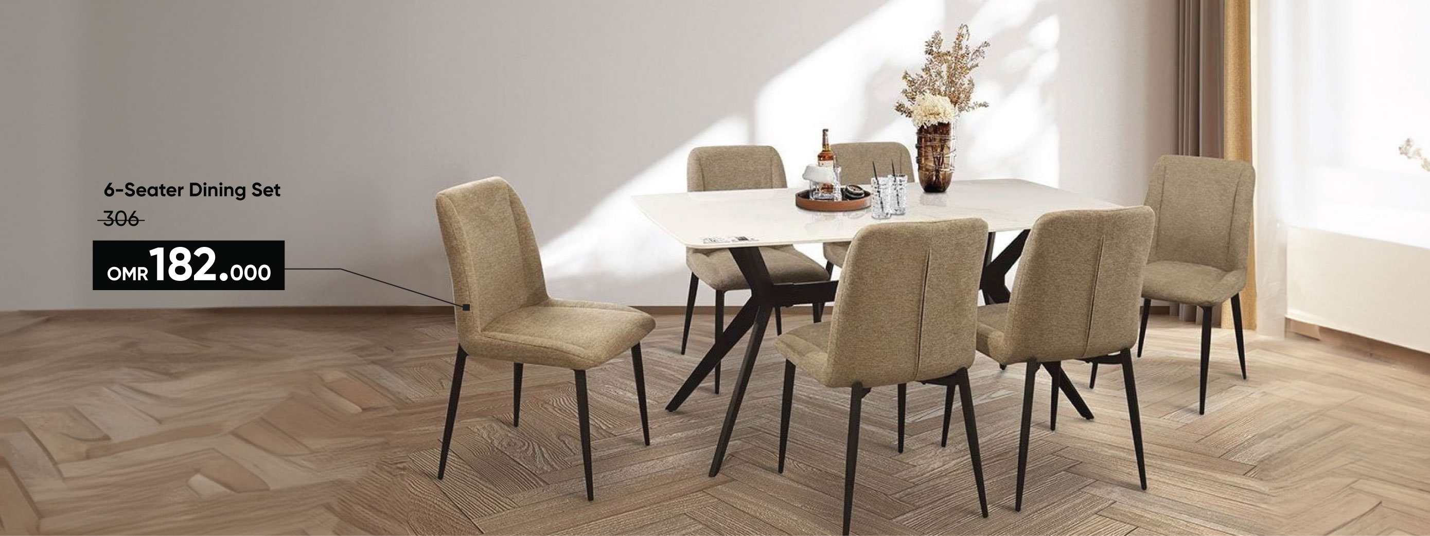 SSSO25-DR-CB-6-Seater Dining Set