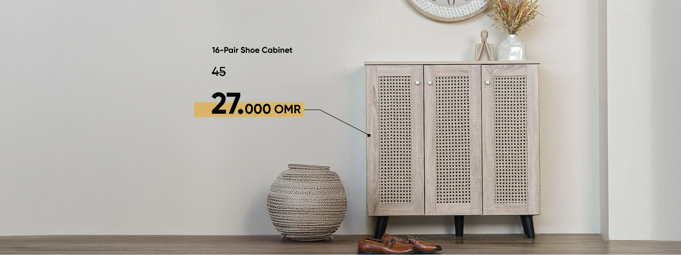 SFSO25-FA-CB-16-Pair Shoe Cabinet