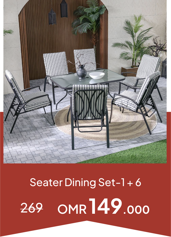 YECSO25-SD-1 + 6-Seater Dining Se