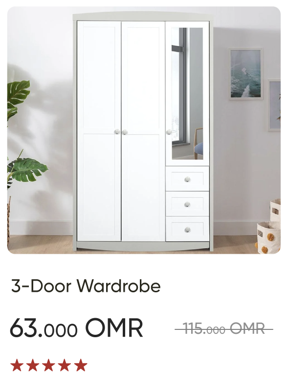 EHO-SD-3-Door Wardrobe