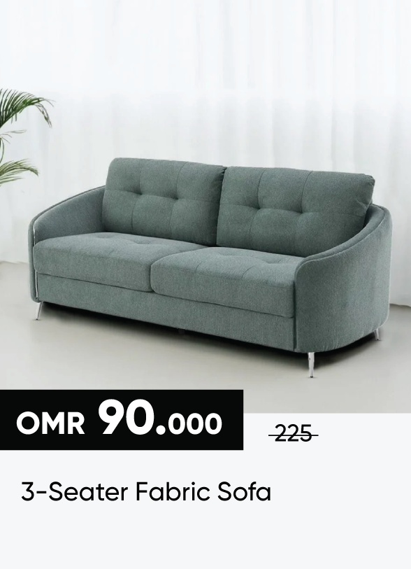 SSSO25-SD-3-Seater Fabric Sofa