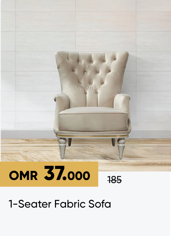 SFSO25-SD-1-Seater Fabric Sofa