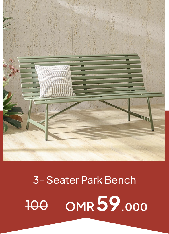 YECSO25-SD-3-Seater Park Bench