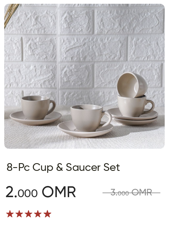EHO-SD-8-Pc Cup & Saucer Set