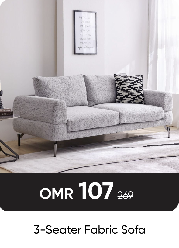 RSO-SD-3-Seater Fabric Sofa