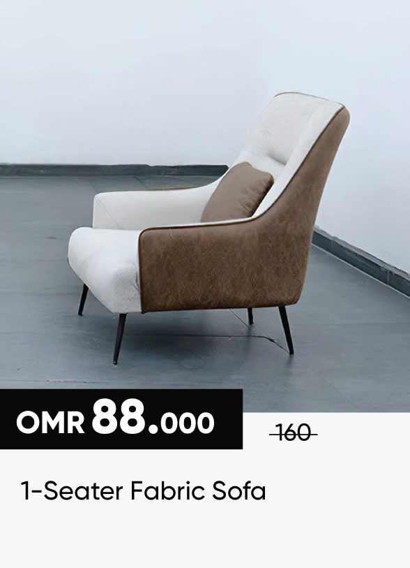 SSSO25-SD-1-Seater Fabric Sofa