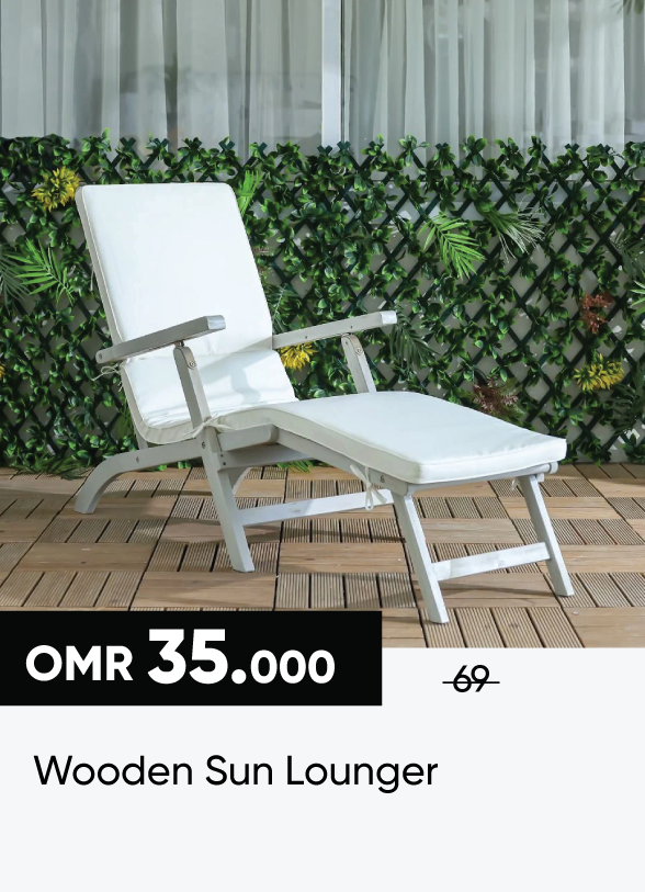 SSSO25-SD-Wooden Sun Lounger