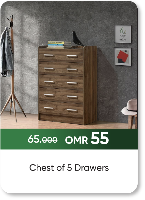 NDSO25-SD-Chest of 5 Drawers
