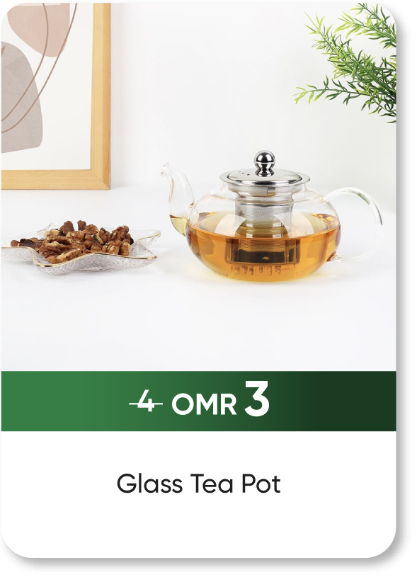 NDSO25-SD-Glass Tea Pot