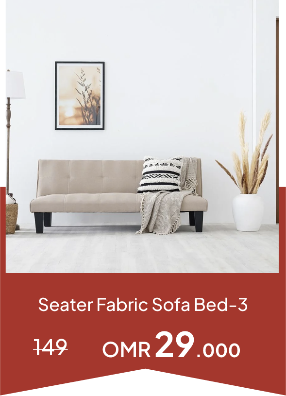 YECSO25-SD-3-Seater Fabric Sofa Bed