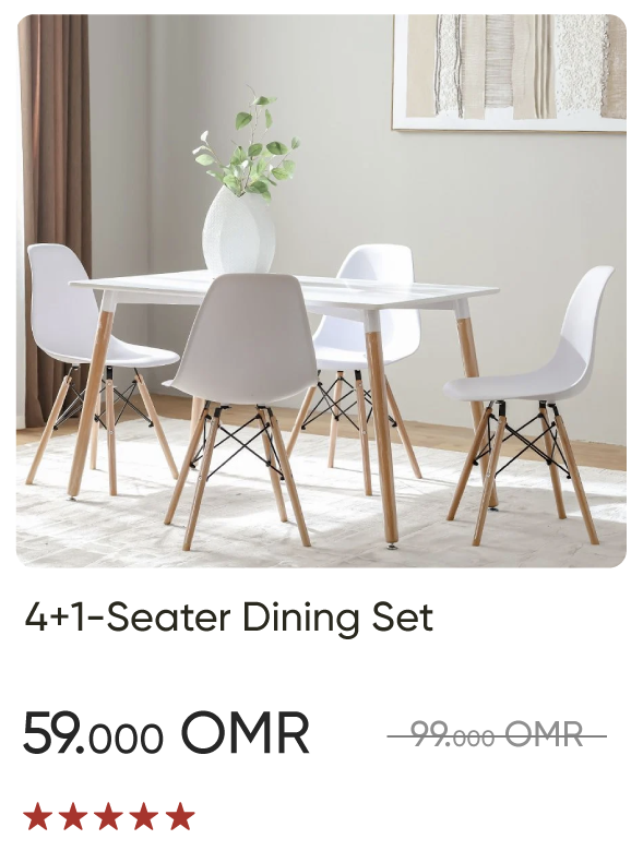 SSWO-SD-1+4-Seater Dining Set