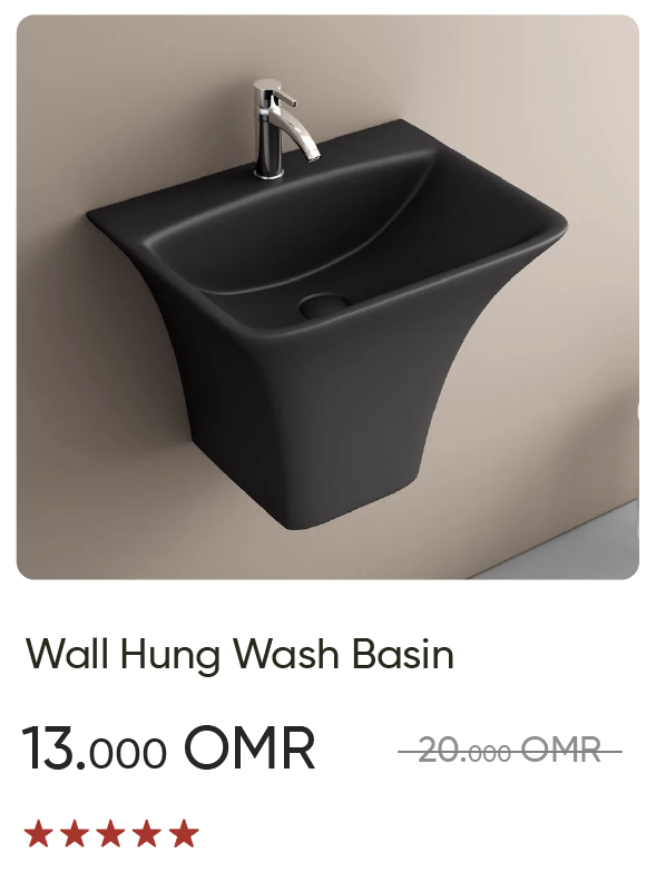 EHO-SD-Wall Hung Wash Basin