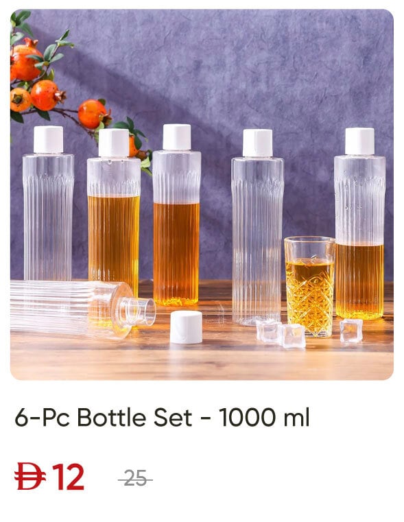 SSWU-SD-6-Pc Bottle Set - 1000 ml