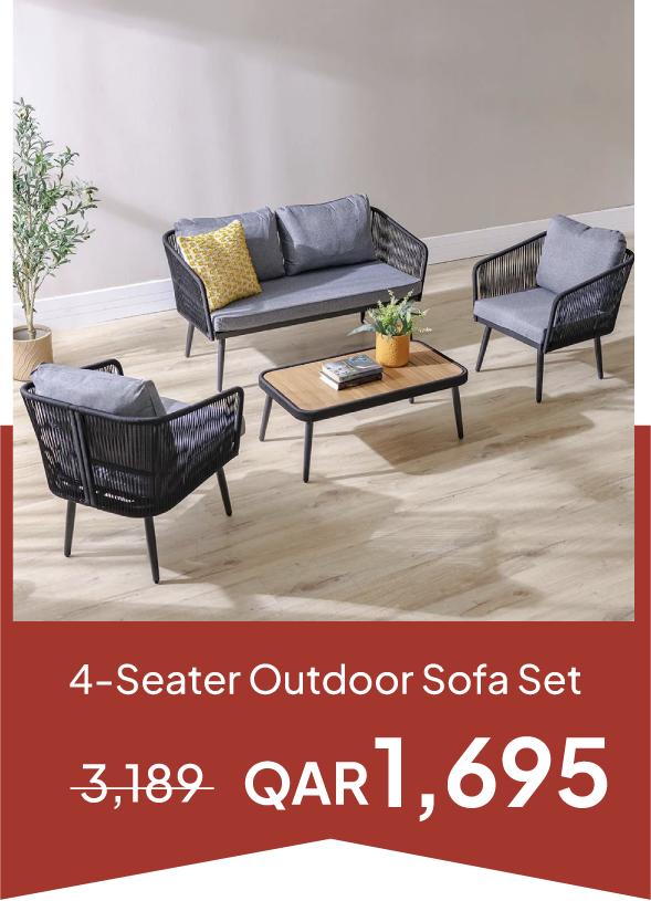 NYOQ25-SD-4-Seater Outdoor Sofa Se