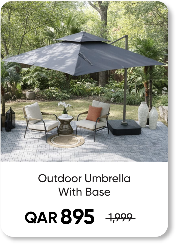 BOQ25-SD- Outdoo Umbrella With Base