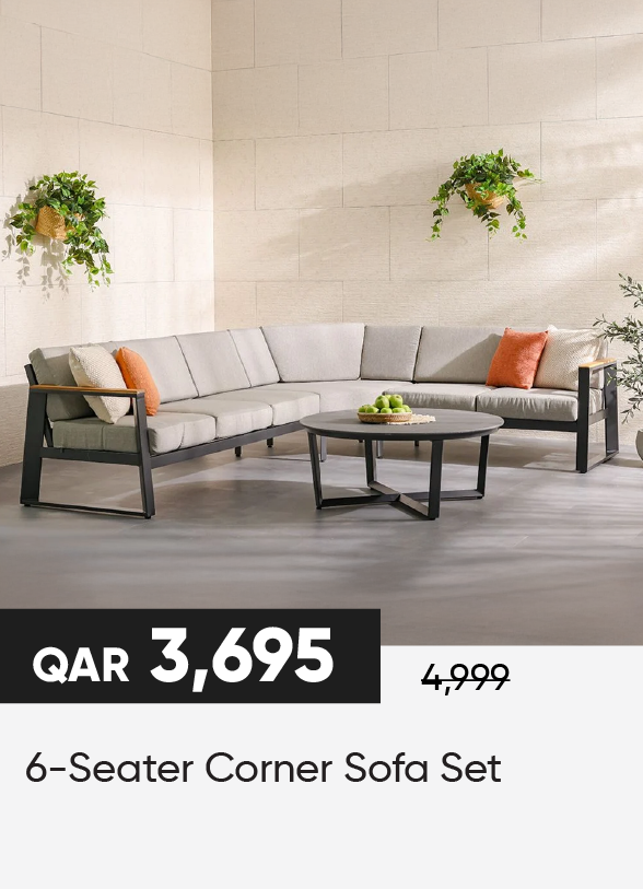 HFQ25-SD- 6-Seater Corner Sofa Set