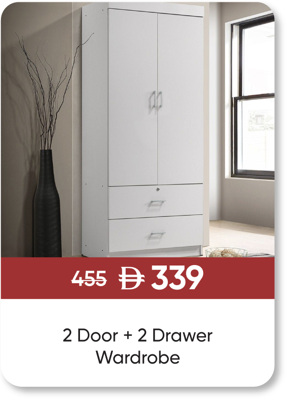 MRSSU25-SD-2 Door+2 Drawer Wardrobe