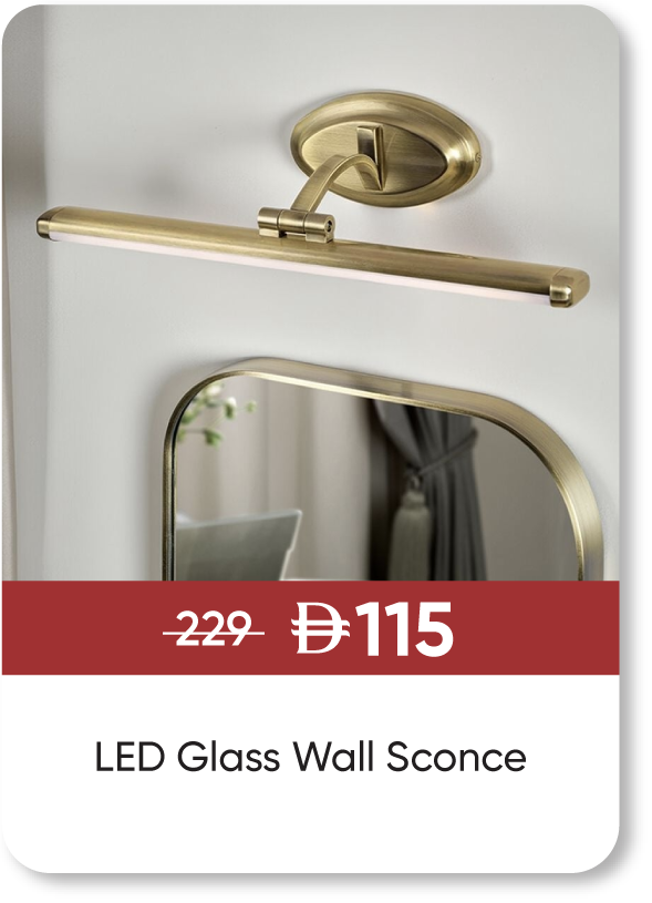 MRSU25-SD-LED Glass Wall Sconce