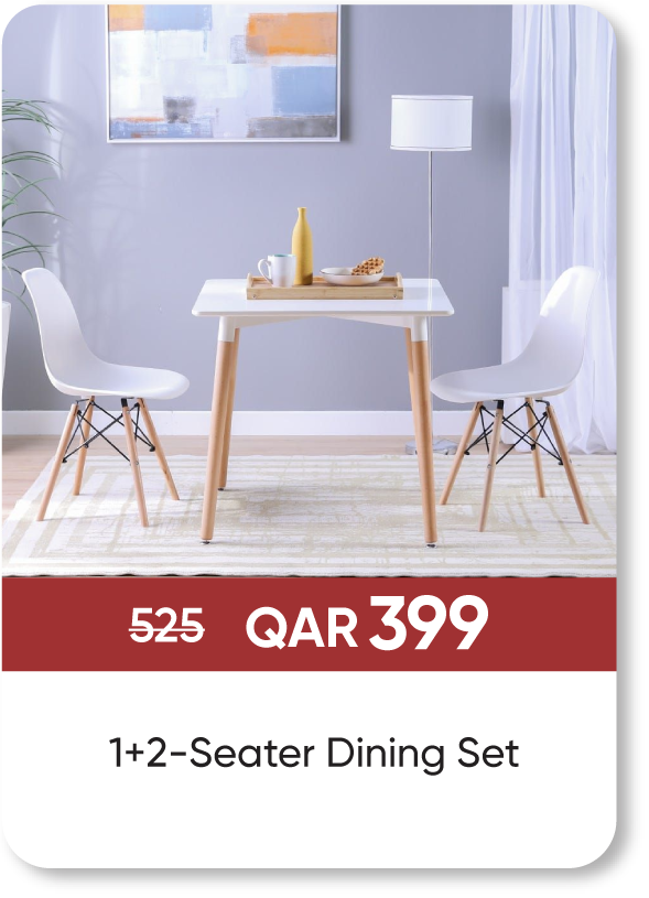 MSQ25-SD- 1+2-Seater Dining Set