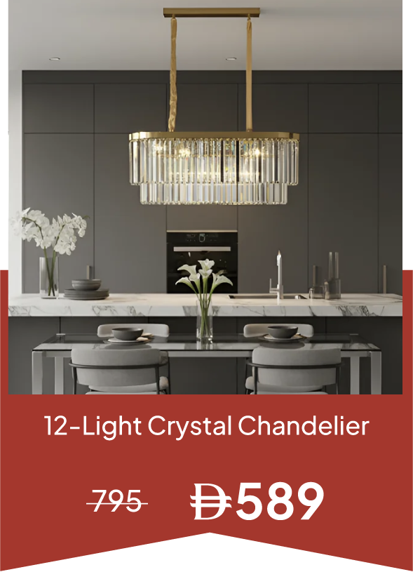 YECSU25-SD-12-Light CrystalChndeler
