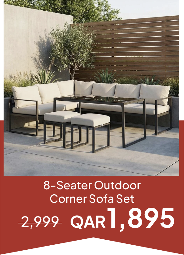 NYOQ25-SD-8-Seater Outdoor Corner 