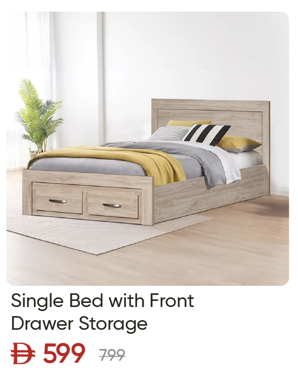 EHU-SD-Single Bed with Drawer