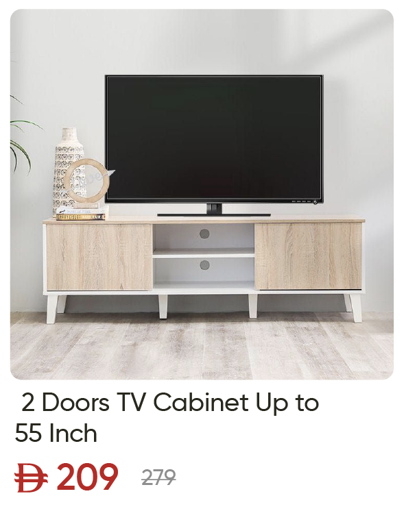EHU-SD-2D TV Cabinet Up to 55"