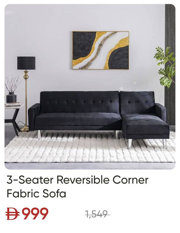 SSU-SD-3S Rev Corner Fab Sofa