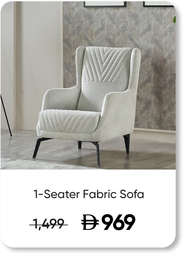 HFU25-SD-Elegance 1-Seater FabSofa