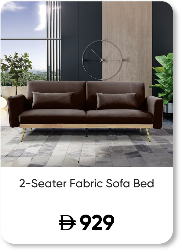 SFFU25-SD-2-Seater Fabric Sofa Bed
