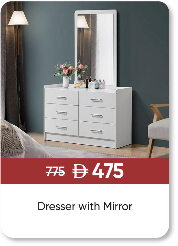 MRSSU25-SD-Dresser with Mirror
