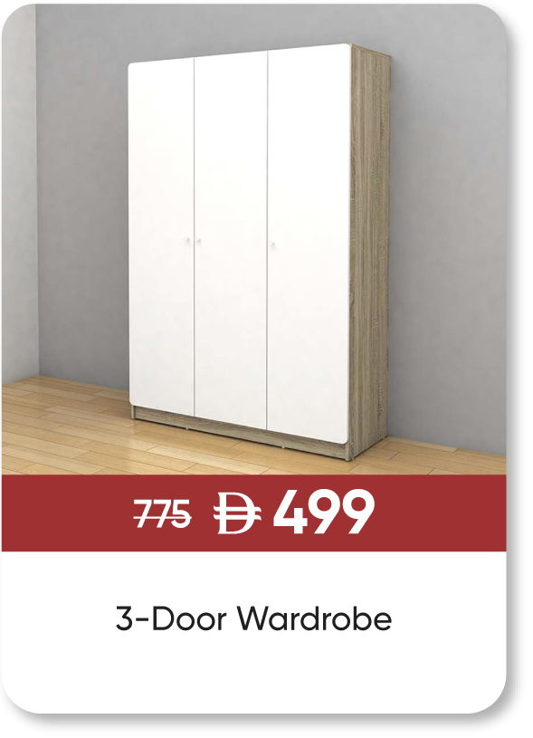 MRSSU25-SD-3-Door Wardrobe