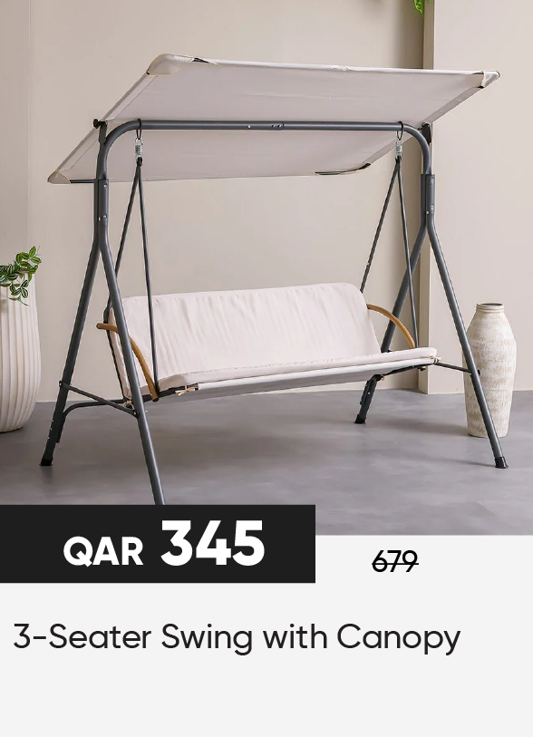 HFQ25-SD-3-Seater Swing with Canopy